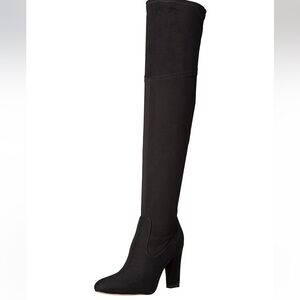 Ivanka Trump Black Over the Knee Suede Sarena Boot